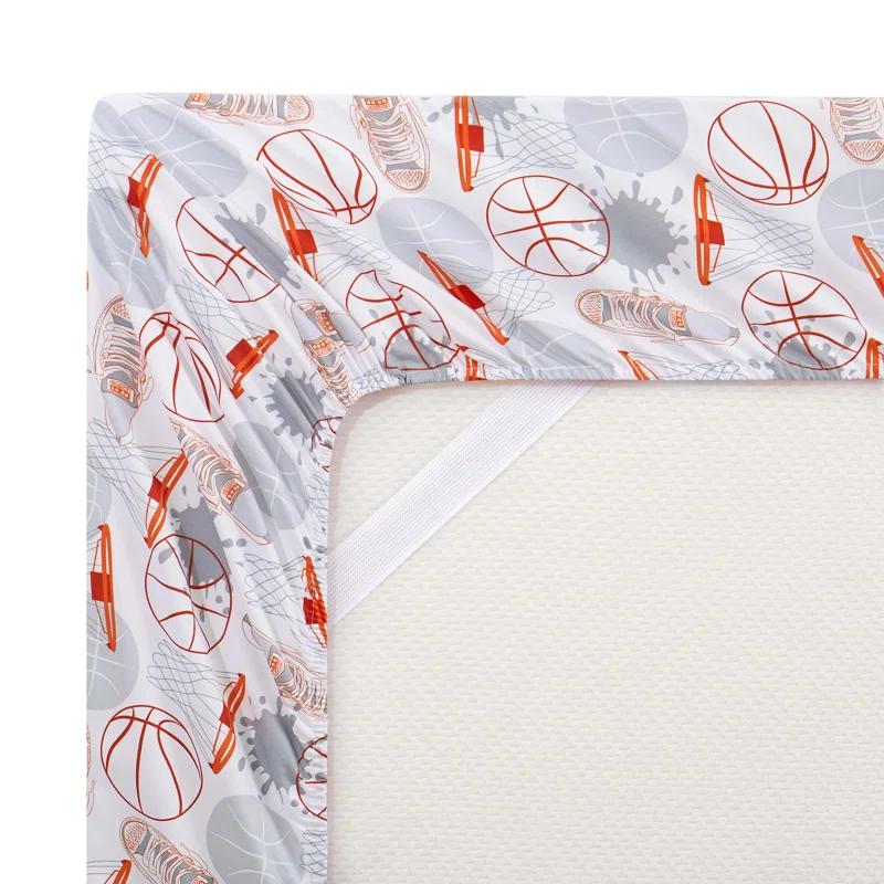 Sweet Home Collection Basketball Bed Sheet Set