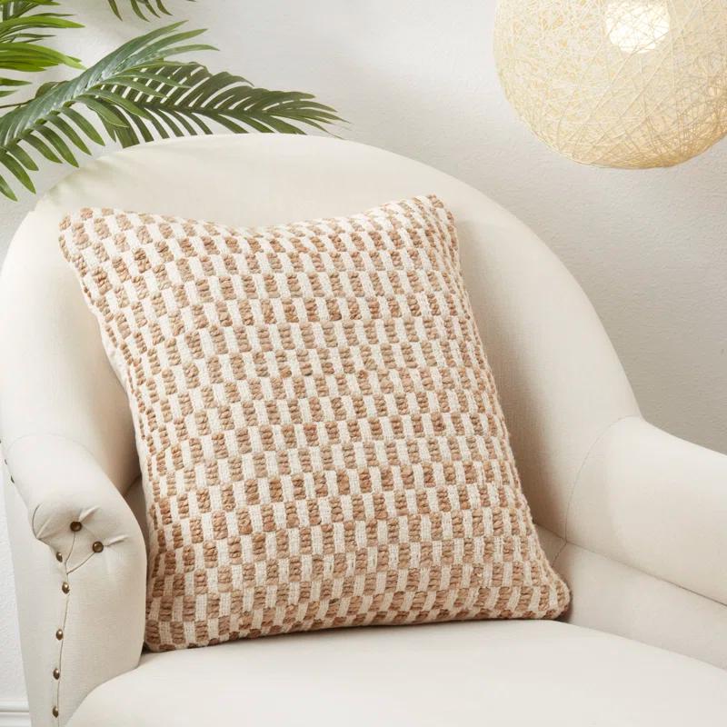Saro Aeryn Collection Jute / Sisal Pillow Cover