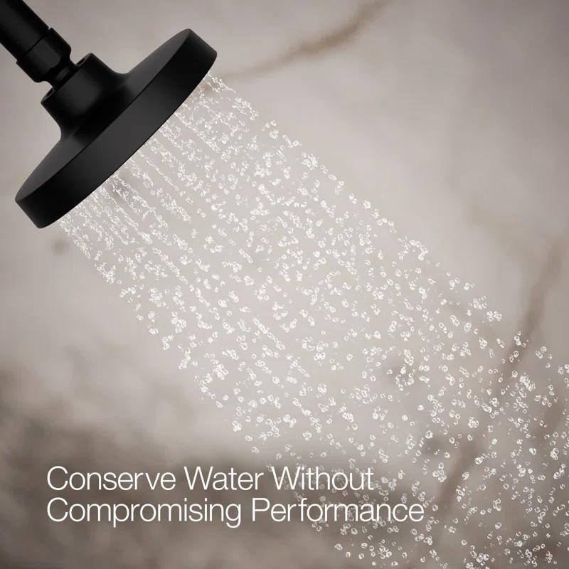 Kohler Purist 2.5 Gpm Multifunction Wall Mount Showerhead, Three Spray Settings, 5.5" High Pressure Spray Head