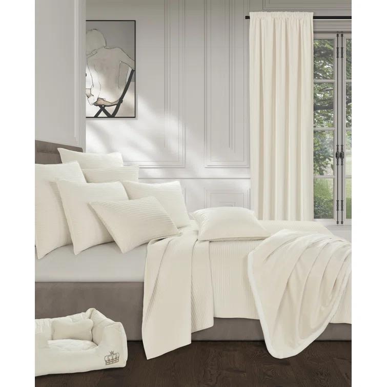 Five Queens Court Toulhouse Straight 20" Square Decorative Throw Pillow Cover