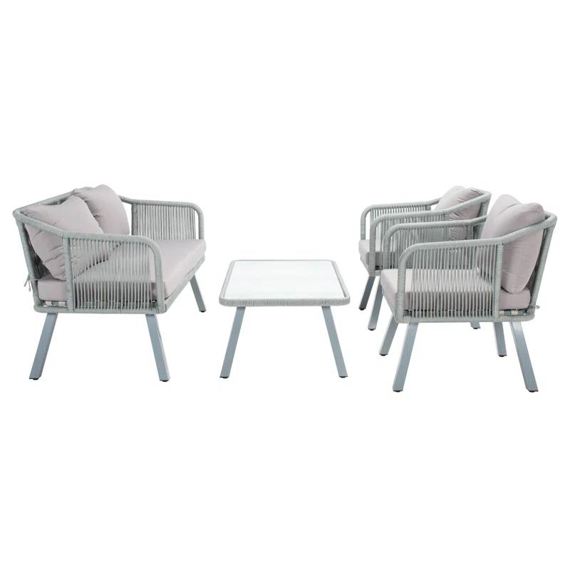 Highland Dunes Orme 4 - Person Patio Conversation Sets with Cushions
