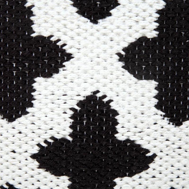 Evette Rios Modern Textured Woven Geometric Throw Pillow