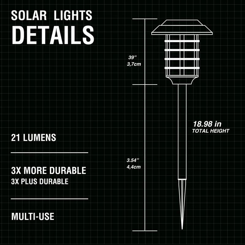 Bell+Howell Color Changing Solar Powered Pathway Lights With Remote Control, Wireless Auto On/off (Set of 8)