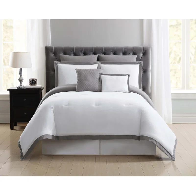 Truly Soft Everyday Modern & Contemporary Box Stitch Comforter Set