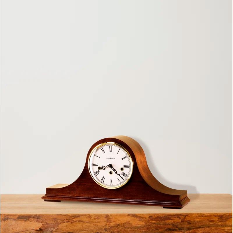 Howard Miller® Mason Traditional Roman Numeral Cherry Mechanical Tabletop Clock in Windsor Cherry