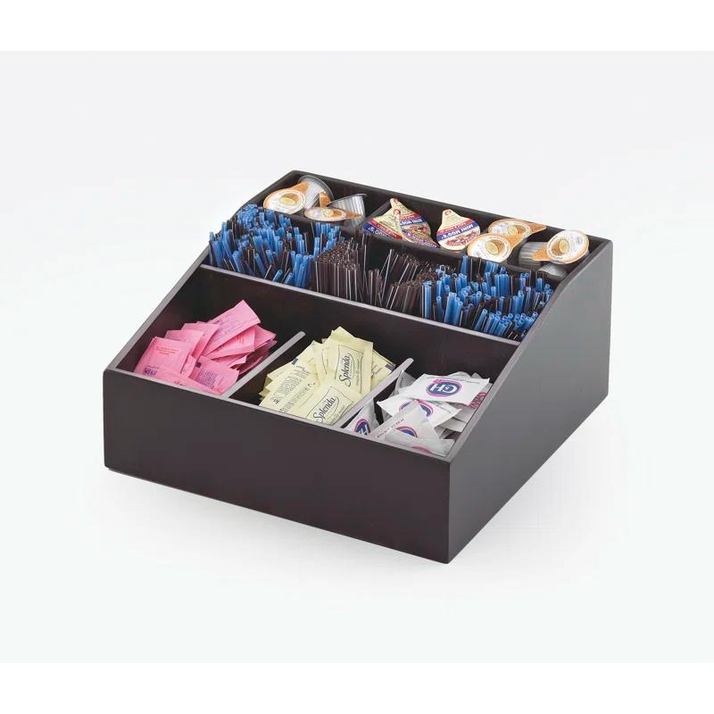 Cal-Mil Midnight Bamboo Multi-Section Condiment Organizer