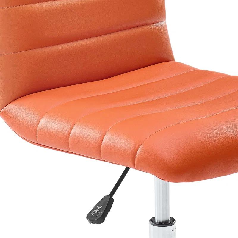 Modway Ripple Armless Mid Back Vinyl Office Chair