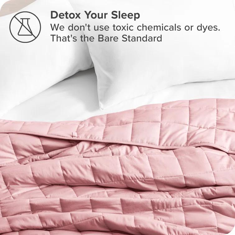 Bare Home Cotton Twill Weighted Blanket