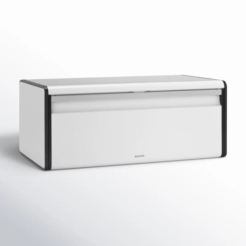 Brabantia Fall Front Bread Box, White