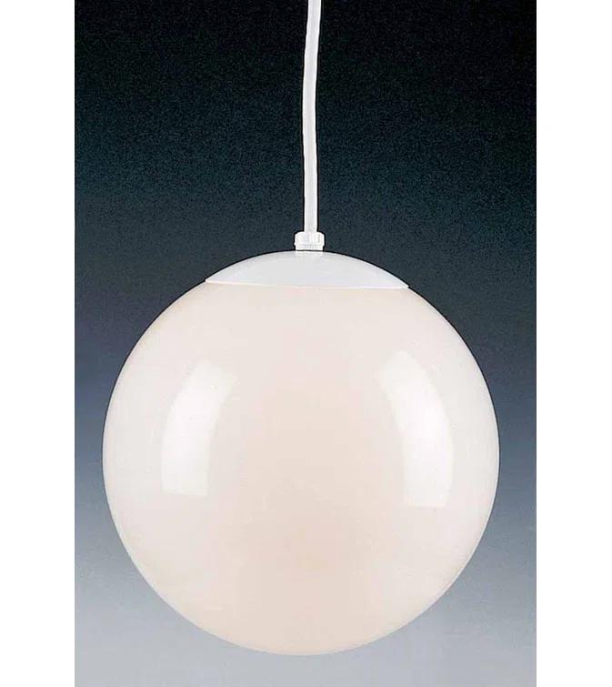 Volume Lighting 1-Light Globe Pendant with White Opal Glass