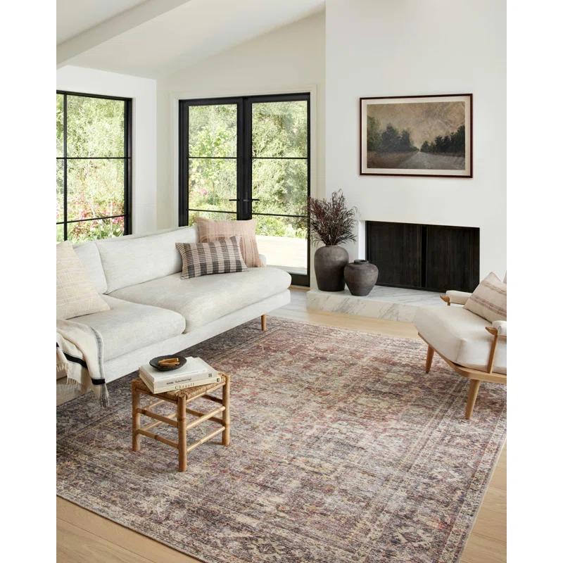 Georgie Oriental Bordeaux/Antique Area Rug