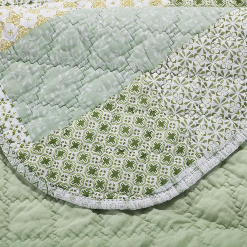 Barefoot Bungalow Juniper Modern Patchwork Print Quilt Set