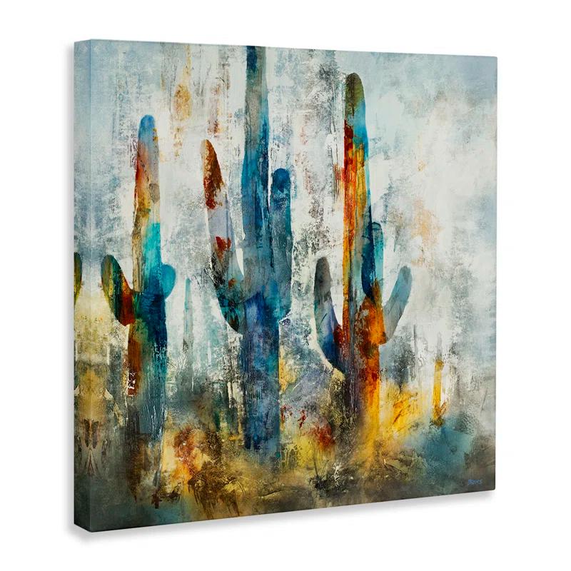 Stupell Industries Abstract Cacti Silhouettes Vibrant Succulent Colors by Scott Brems - Graphic Art Print