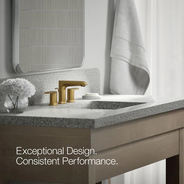 Kohler ® Hint ® Widespread Brushed Moderne Brass Bathroom Sink Faucet