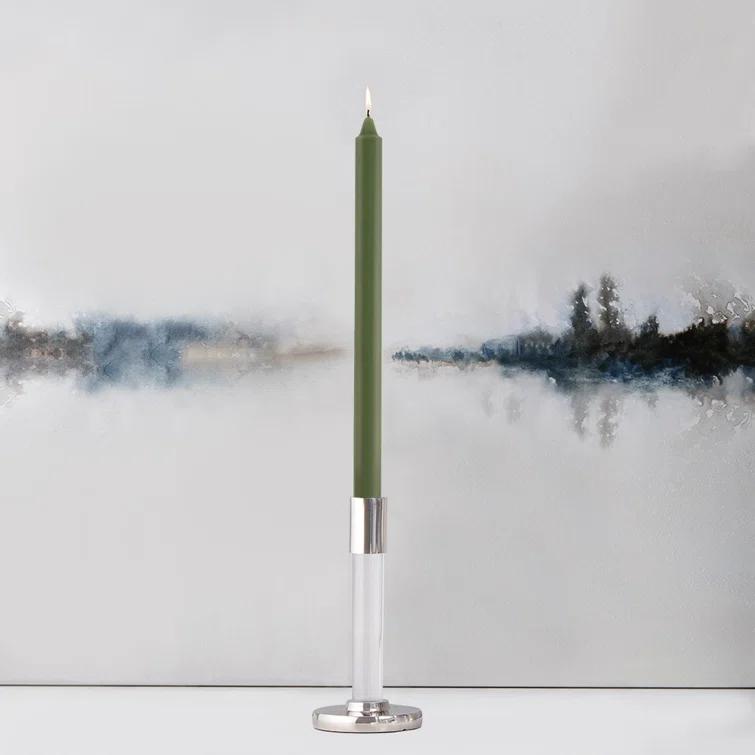 12 Piece Unscented Taper Candle Set (Set of 12)