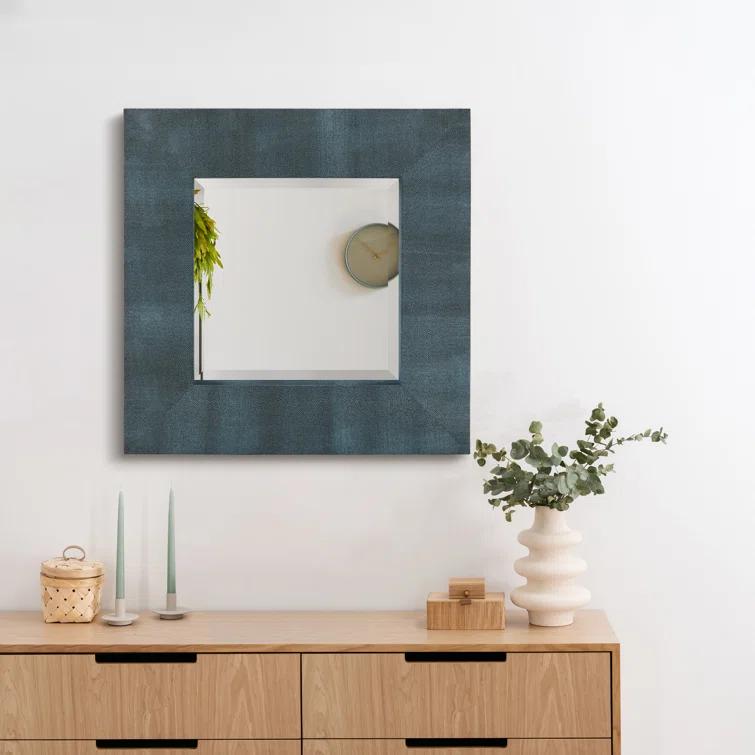 Empire Art Direct Square Leather Mirror
