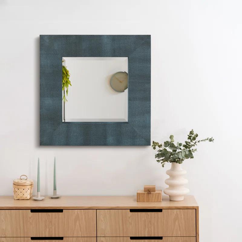 Empire Art Direct Square Leather Mirror