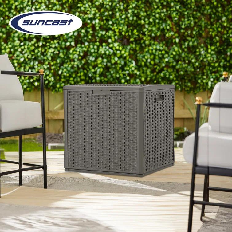 Suncast Suncast 26.75'' W 60 Gallons Water Resistant Resin Lockable Deck Box