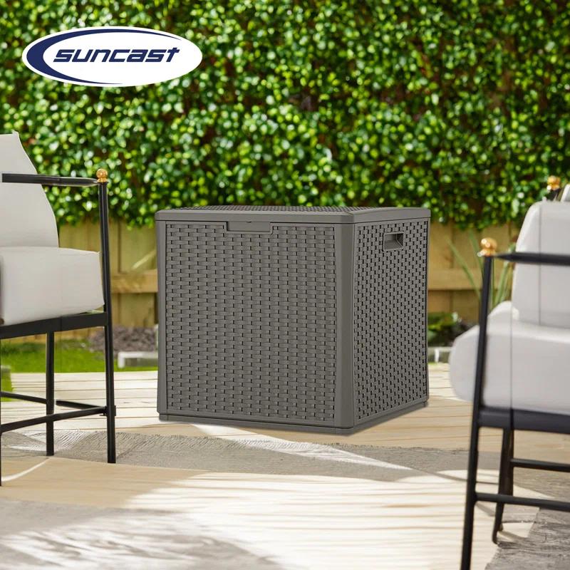Suncast Suncast 26.75'' W 60 Gallons Water Resistant Resin Lockable Deck Box