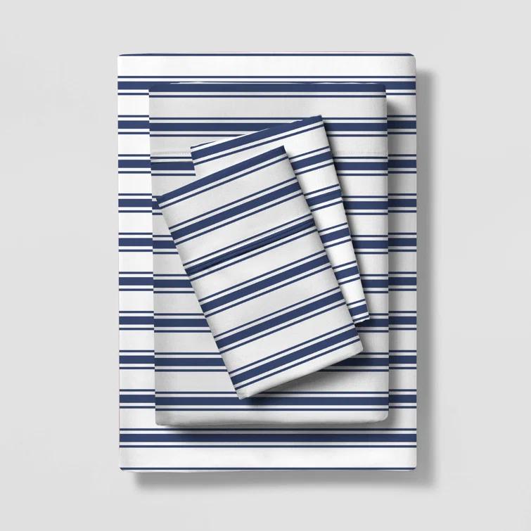 Color Sense Wrinkle Resistant Brushed Cotton Blend Lightweight Sheet Set