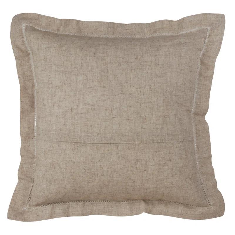 Saro Toscana Collection Linen Throw Pillow
