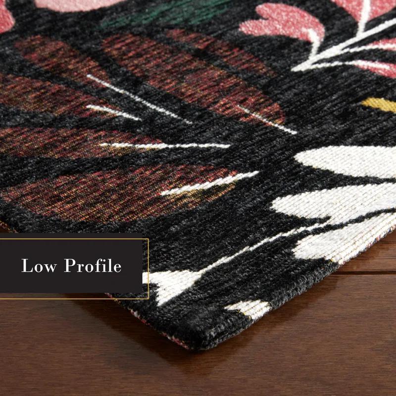 Town & Country Living Town & Country Living Livie Floral Drip Everwash Washable Multi-Use Non-Slip Backing Decorative Rug
