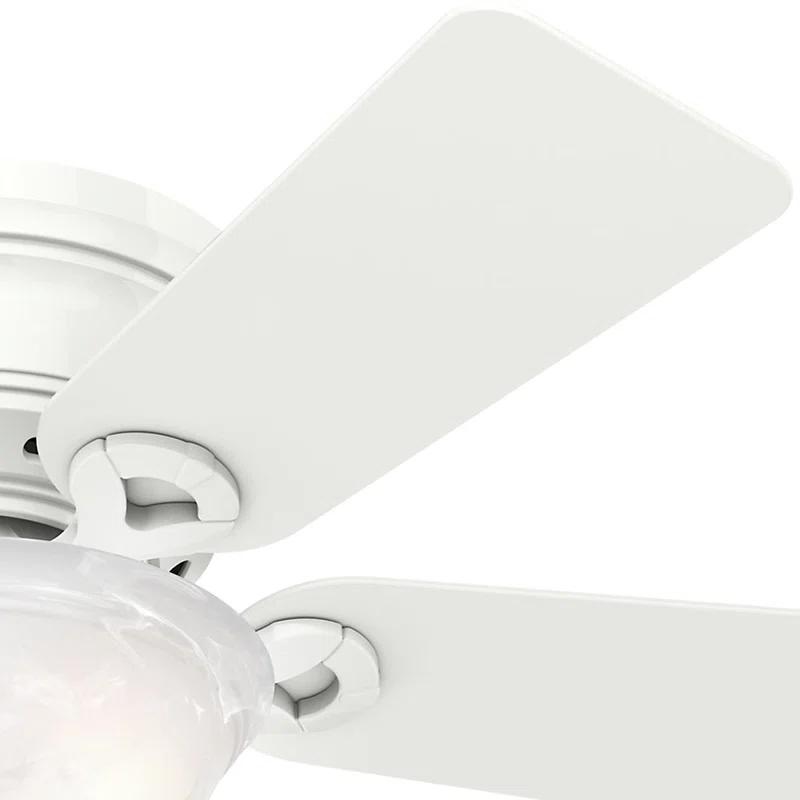 42'' Conroy 5 - Blade Flush Mount Ceiling Fan with Pull Chain and Light Kit Included