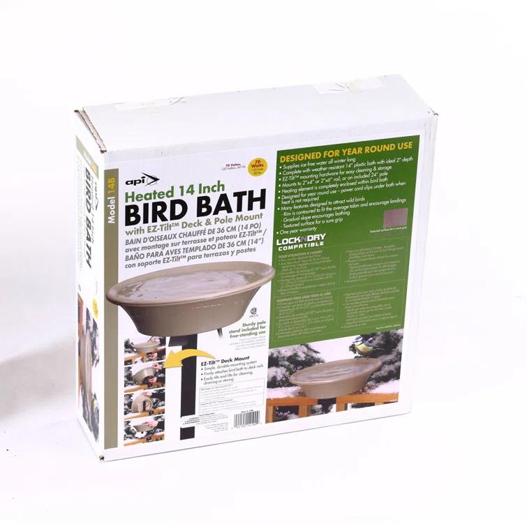 Allied Precision Industries Plastic / Acrylic Birdbath