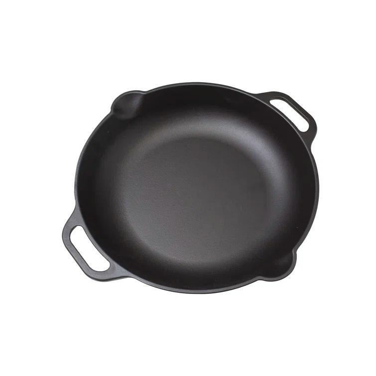 Victoria Victoria Cast Iron 13" Everyday Skillet with Loop Handles