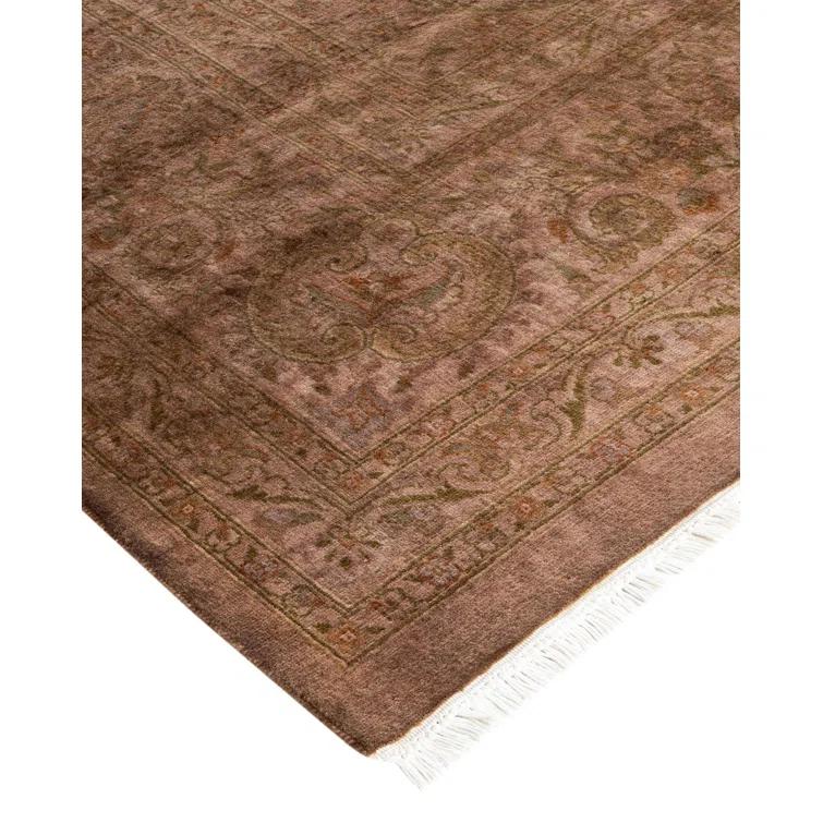 Solo Rugs Fine Vibrance, One-of-a-Kind Hand-Knotted Area Rug  - Brown | Perigold