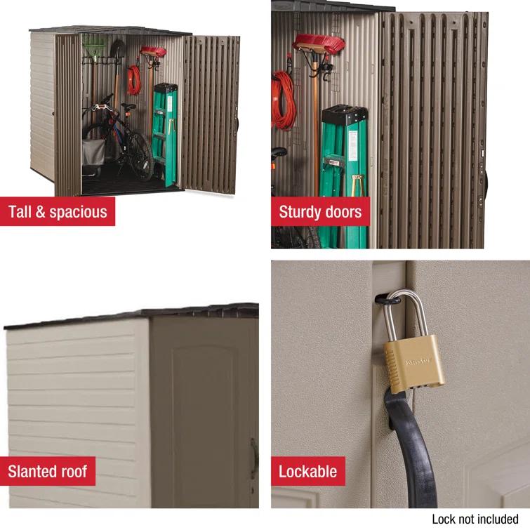 Rubbermaid Rubbermaid Big Max 5 ft. x 6 ft. Vertical Shed