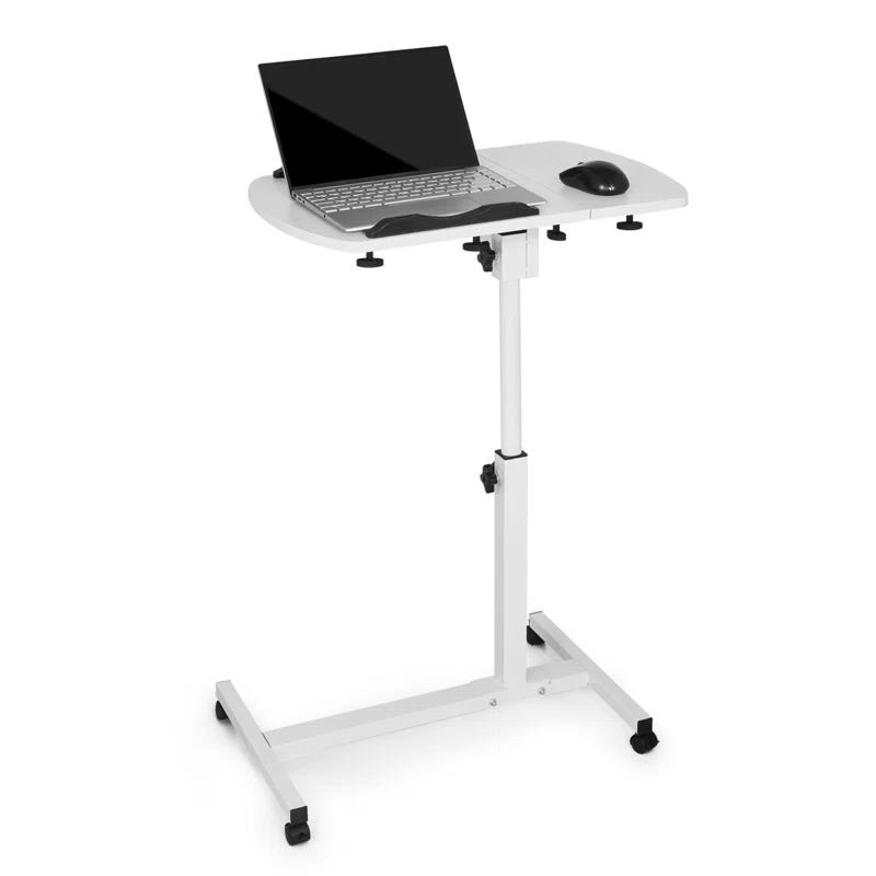 Bring Home Furniture Lifting Computer Desk, Multifunctional Standing Table, Laptop Cart with Mouse Pad for Small Spaces