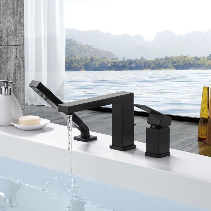 Ultra Faucets UF65847 Rift Deck Tub Filler