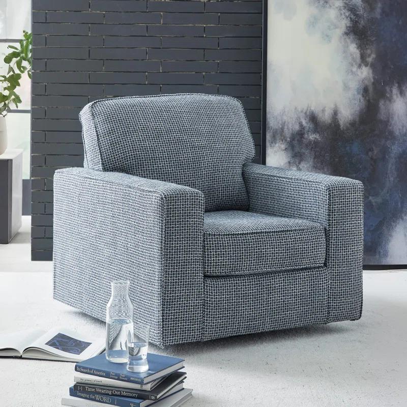 Ebern Designs Deivydas Upholstered Swivel Armchair