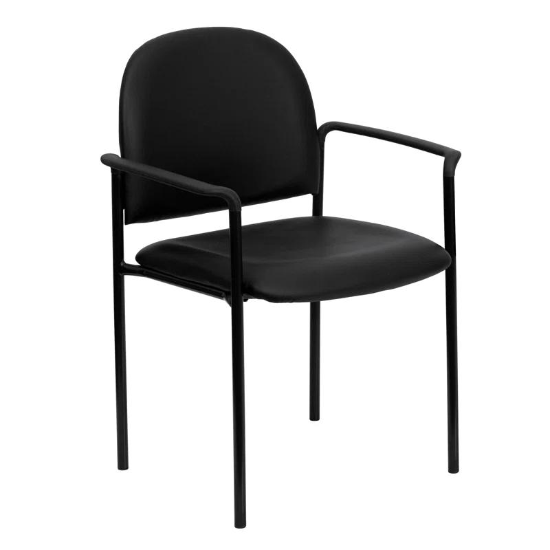 Prather Tania Comfort Vinyl Upholstered Stackable Side Reception Chair by Flash Furniture