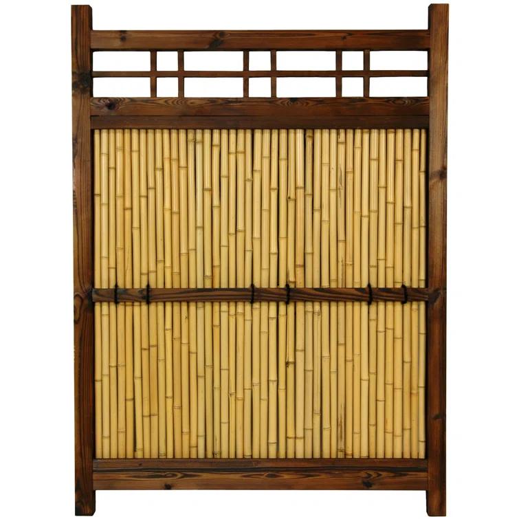 Oriental Furniture 4 ft. x Oriental Furniture 3 ft. Japanese Bamboo Kumo Fence