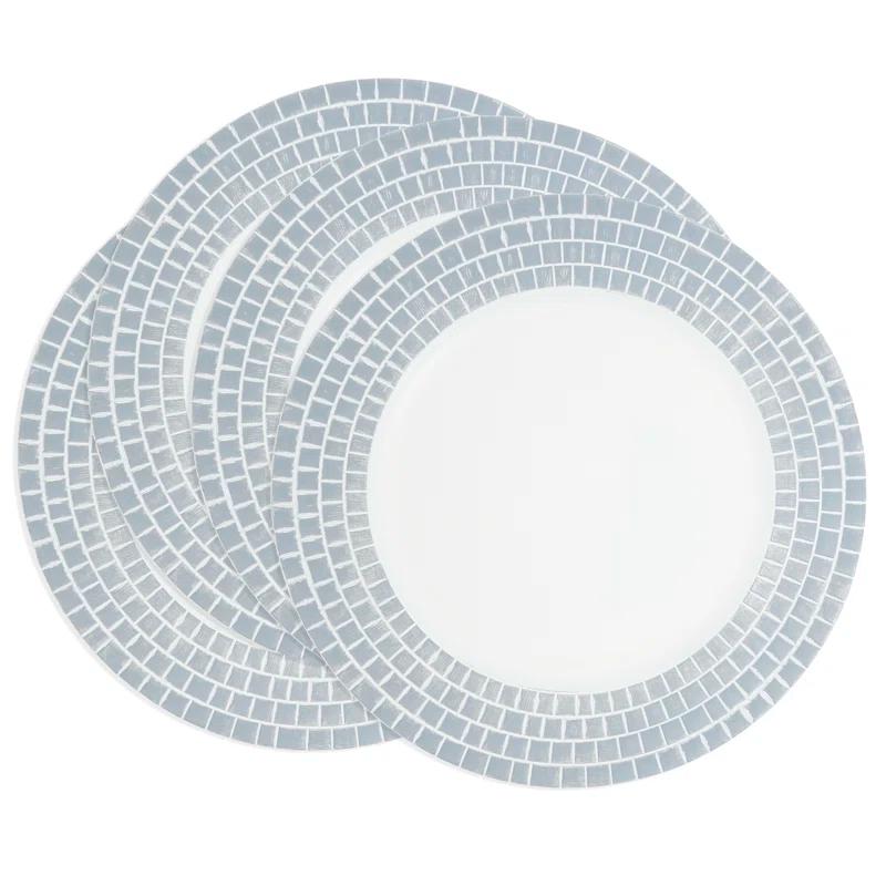 Saro Decorative Tile Edged Charger Plate (Set of 4) (Set of 4)