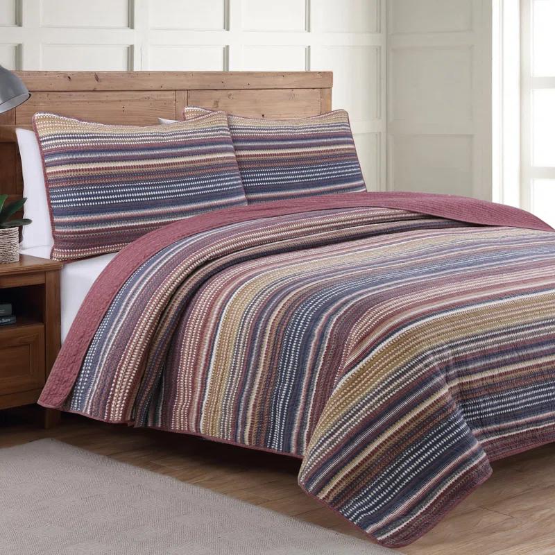 American Home Fashion Estate Collection Reversible Quilt Set