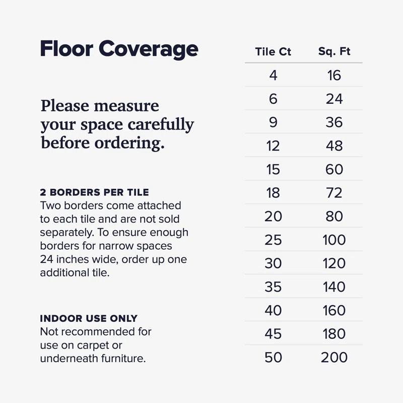 We Sell Mats 1/2" Thick Multipurpose Foam Floor Tiles 24 Square Feet (6 Tiles)