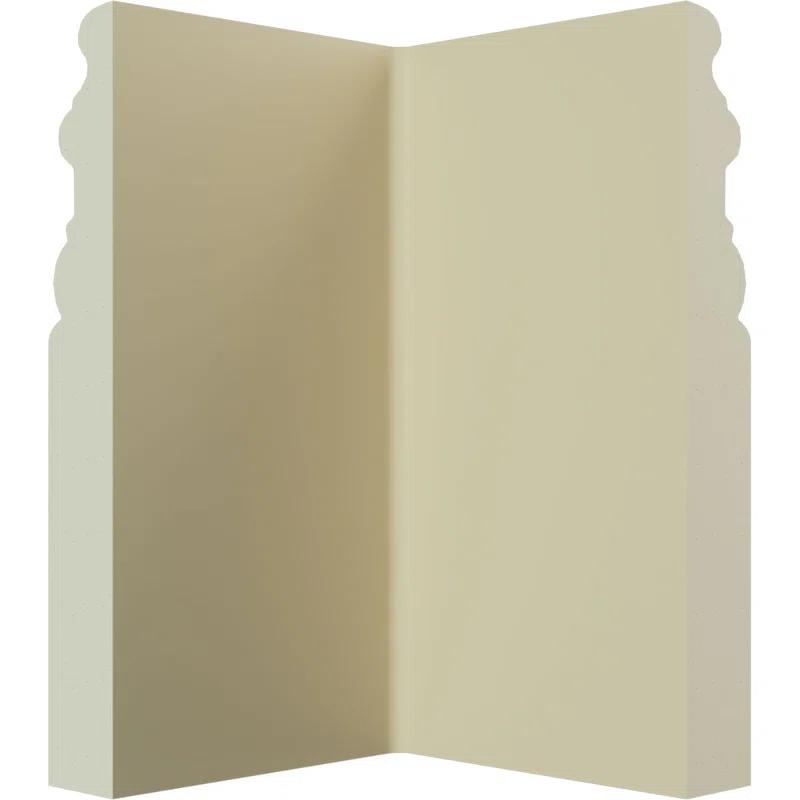 7 3/8"H x 4 3/4"P Hillsborough Baseboard Moulding Outside Corner