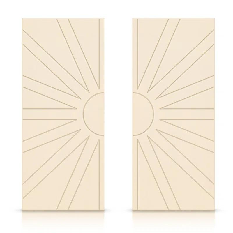 Calhome Hollow Paneled Painted Sliding Closet Doors