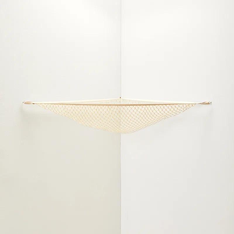 3 Sprouts 3 Sprouts - Toy Hammock for Stuffed Toys with Hooks - Beige