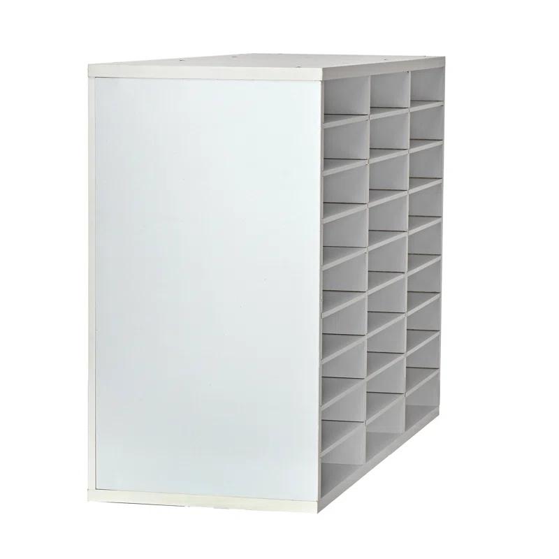 AdirOffice Manufactured Wood Compartment Mailroom Organizer