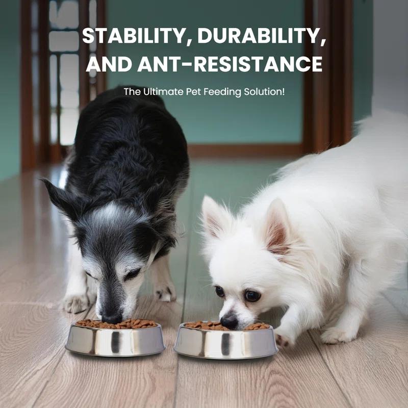 Iconic Pet Anti Ant Non-Skid Pet Bowl (2 Bowls) (Set of 2)