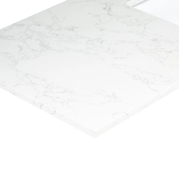Altair Ceres 73" Engineered Stone Double Bathroom Vanity Top with Sink