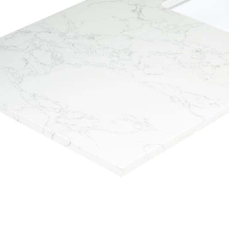 Ceres 73" Engineered Stone Double Bathroom Vanity Top with Sink