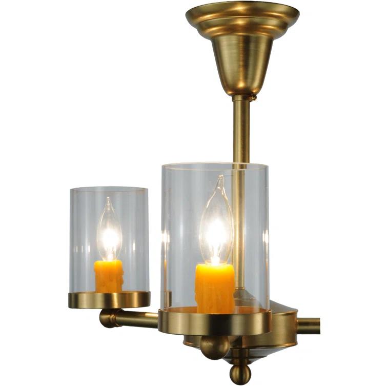 Meyda Lighting 3 - Light 20" Chandelier Style Cylinder Semi Flush Mount | Wayfair