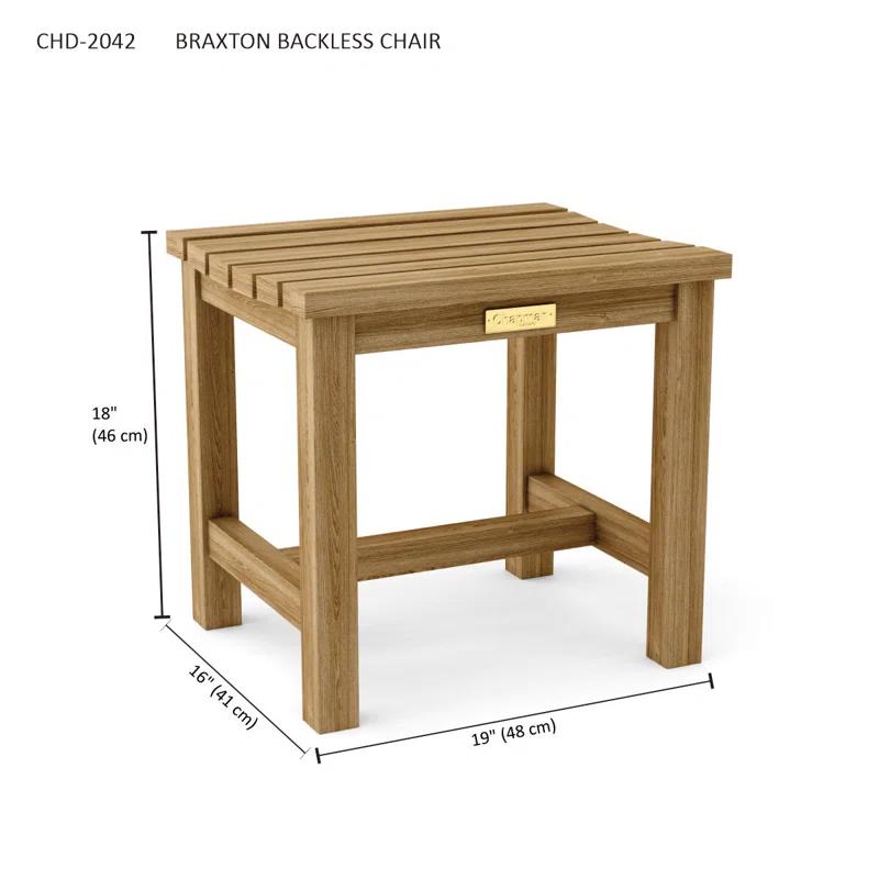 Anderson Teak Braxton Wood Outdoor Dining Side Chair