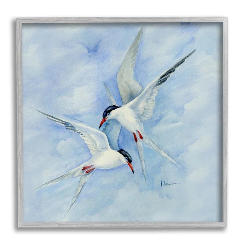 Stupell Industries " Two Birds Flying Sky Wildlife " by Paul Brent