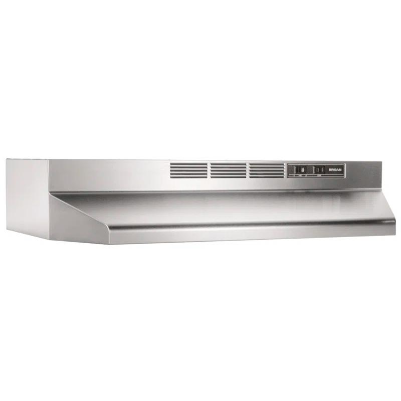 Broan NuTone Broan NuTone 36" Steel 190 CFM Ductless (Non-Vented) Under Cabinet Range Hood with Charcoal Filter 413604